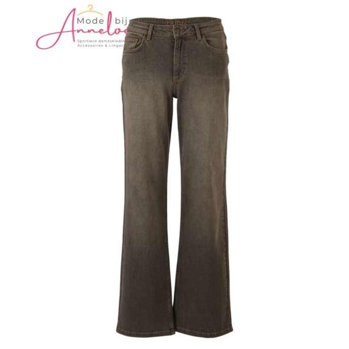 Enjoy dames Jeans wide leg 479231Taupe Enjoy dames Jeans wide leg 479231Taupe